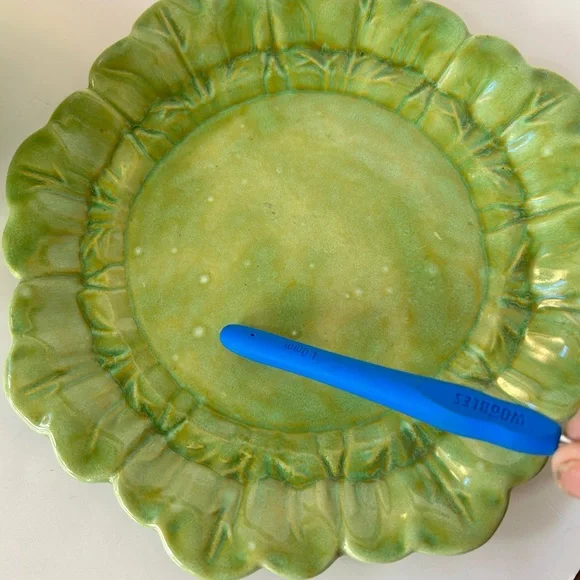 Vintage Holland Mold Cabbage Tureen 3pc Set Unique Inscription Farmhouse